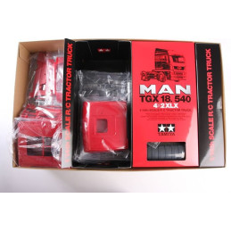 CAMION RC MAN TGX ESCALA 1/14 RED Pr painted EDITION - TAMIYA 56332 KIT