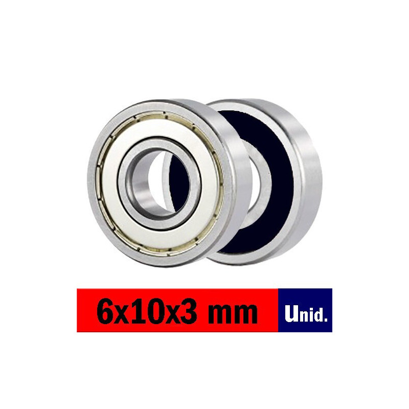 RODAMIENTO abec5 ZR (6 x 10 x 3 mm) unidad RODAMIENTO abec5 ZR (6 x 10 x 3 mm) unidad