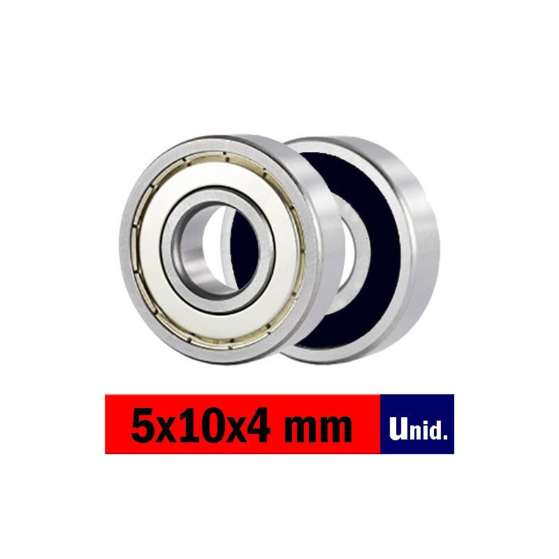 RODAMIENTO abec5 ZR (5 x 10 x 4 mm) unidad RODAMIENTO abec5 ZR (5 x 10 x 4 mm) unidad