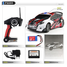 COCHE ELECTRICO RTR 1/18 RALLY 4WD 2.4GHZ - A949