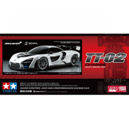MCLAREN SENNA RADIO CONTROL EN KIT - ESCALA 1/10 - CHASIS TT-02 - TAMIYA 58711