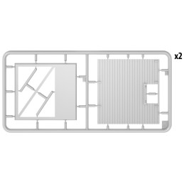 VAGON CERRADO MERCANCIAS TIPO NTV 18t 1/35 - MiniArt Model 35288