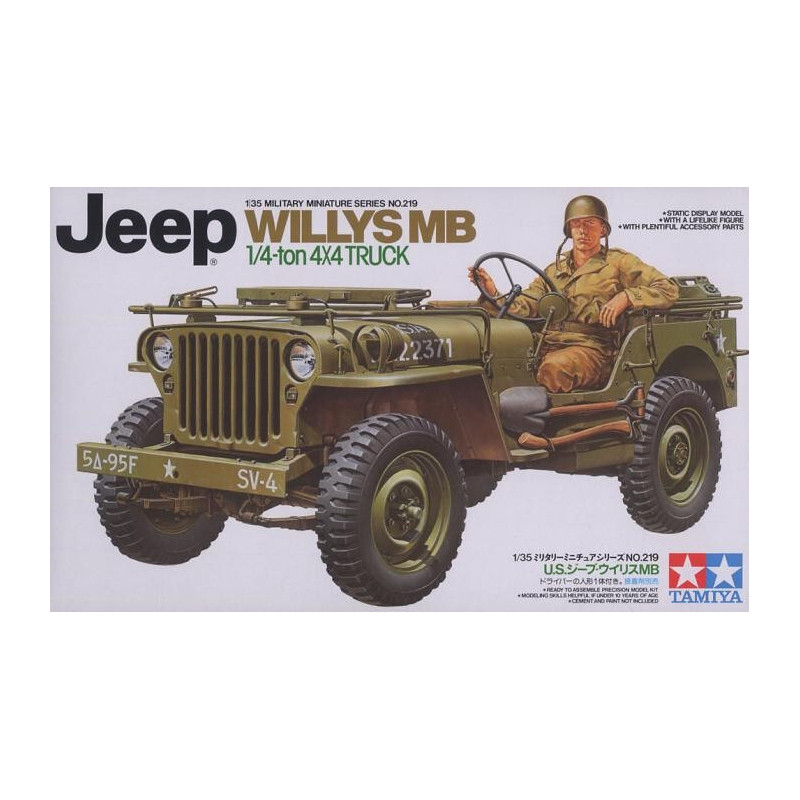 JEEP WILLY MB 1/4 Ton. -Escala 1/35- Tamiya 35219 JEEP WILLY MB 1/4 Ton. -Escala 1/35- Tamiya 35219