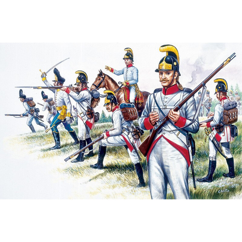GRANADEROS AUSTRIACOS (48 figuras) 1/72 GRANADEROS AUSTRIACOS (48 figuras) 1/72