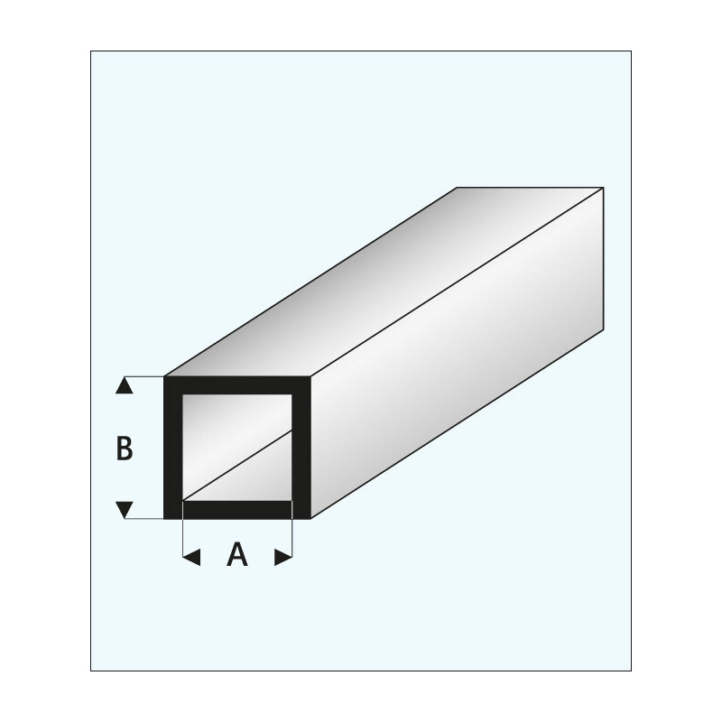 TUBO CUADRADO (1 x 3 mm ) L: 330 mm Unidad TUBO CUADRADO (1 x 3 mm ) L: 330 mm Unidad