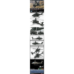 BOEING AH-64D APACHE BRITISH ARMY AFGHANISTAN - ESCALA 1/72 - ACADEMY 12537