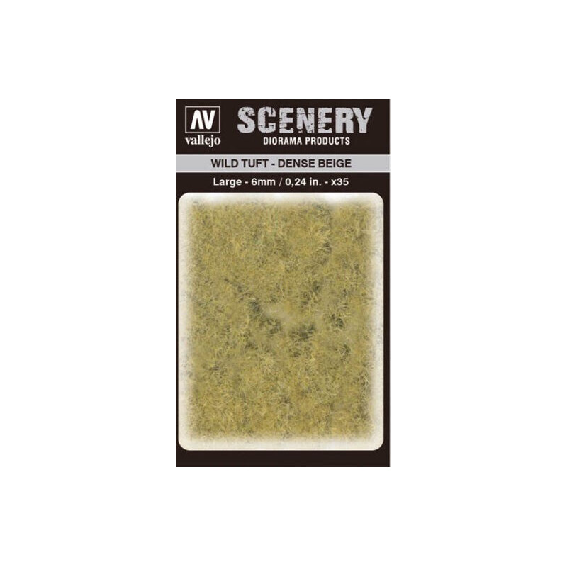 WILD TURF - DENSE BEIGE (L: 6 mm x 35 unidades) - Acrylicos Vallejo SC412 WILD TURF - DENSE BEIGE (L: 6 mm x 35 unidades) - Acrylicos Vallejo SC412