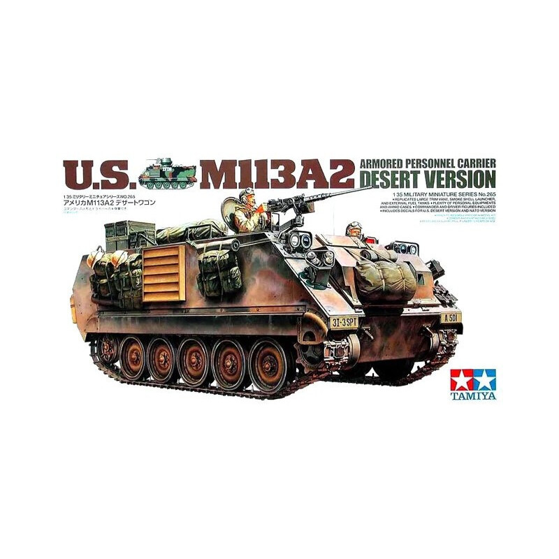 ARMORED PERSONAL CARRIER US M113A2 DESERT VERSION - ESCAL 1/35 - TAMIYA 35265 ARMORED PERSONAL CARRIER US M113A2 DESERT VERSION - ESCAL 1/35 - TAMIYA 35265