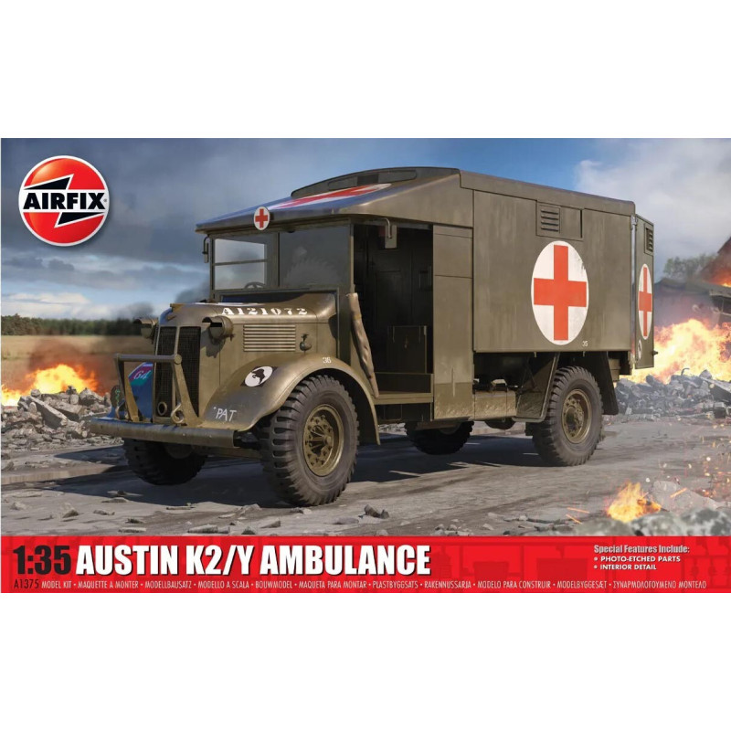 CAMION AUSTIN K2/Y AMBULANCIA -Escala 1/35- Airfix A1375 CAMION AUSTIN K2/Y AMBULANCIA -Escala 1/35- Airfix A1375