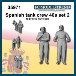 CARRISTAS EJERCITO NACIONAL SET 2 -Escala 1/35- FC Modeltrend 35971