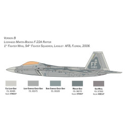 LOCKHEED MARTIN-BOEING F-22 RAPTOR -Escala 1/48- Italeri 2822