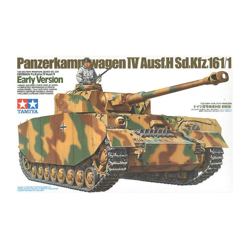 CARRO DE COMBATE SD.KFZ.161 Ausf. H PANZER IV -Escala 1/35- Tamiya 35209