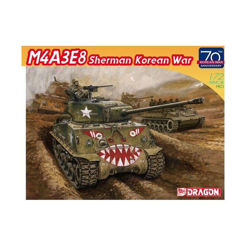 CARRO DE COMBATE M-4 A3E8 SHERMAN Easy Eight" KOREAN WAR -Escala 1/72- Dragon Models 7570" CARRO DE COMBATE M-4 A3E8 SHERMAN Easy Eight" KOREAN WAR -Escala 1/72- Dragon Models 7570"