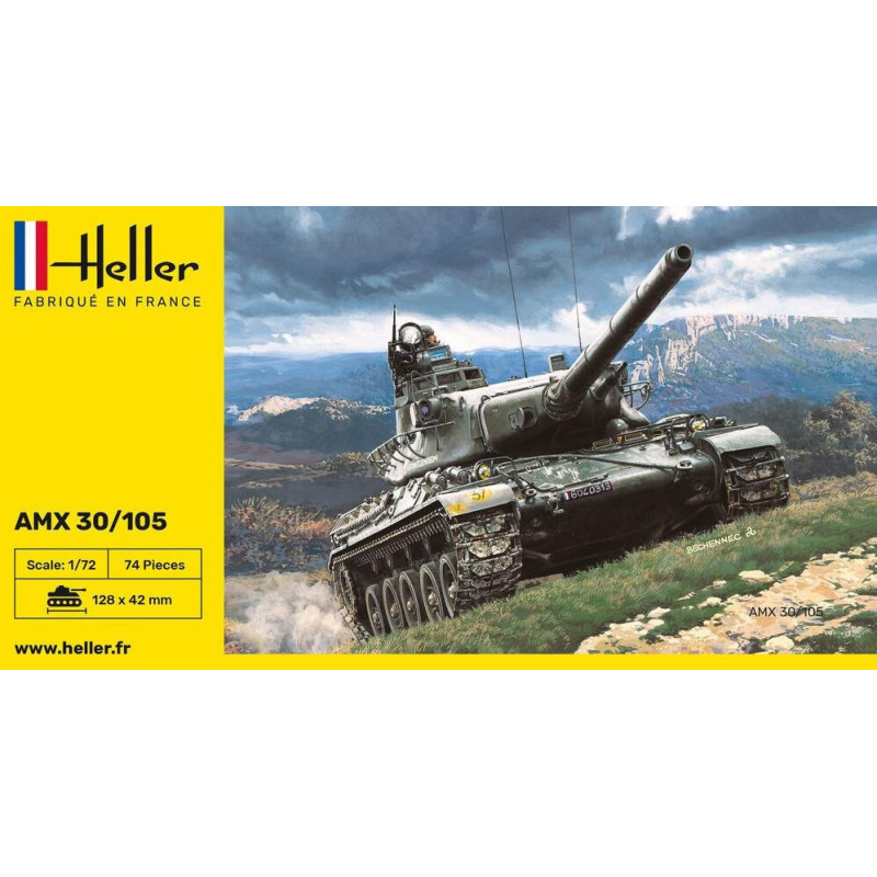 CARRO DE COMBATE AMX-30 / 105 -Escala 1/72- Heller 79899 CARRO DE COMBATE AMX-30 / 105 -Escala 1/72- Heller 79899