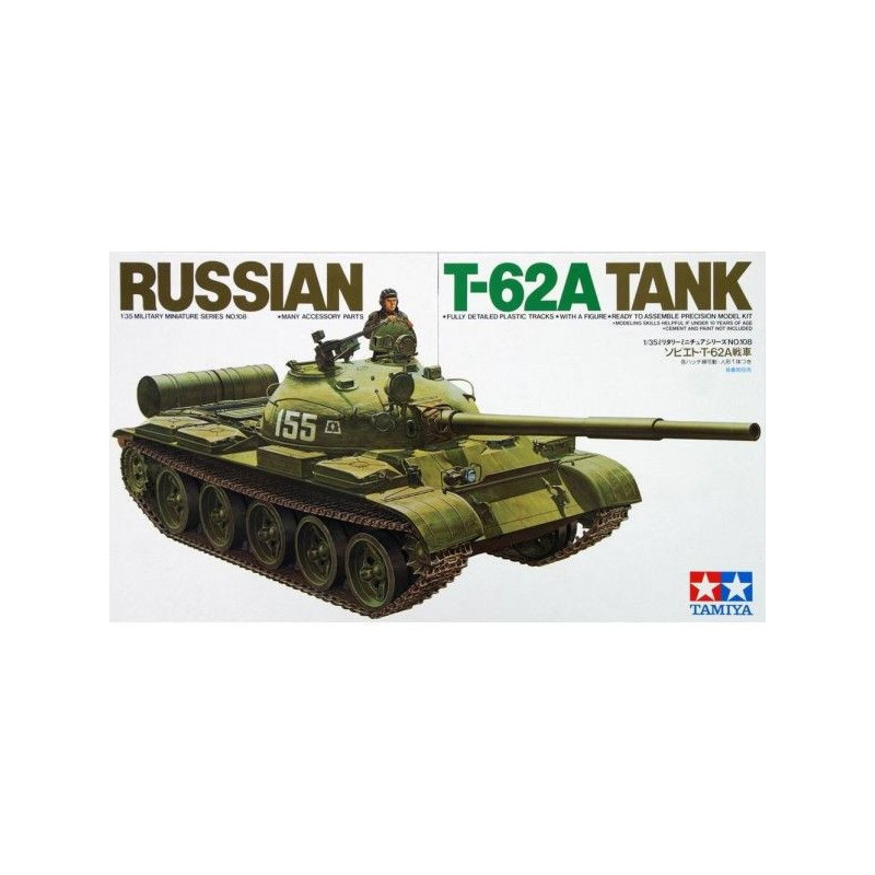 CARRO COMBATE T-62 A -Escala 1/35- Tamiya 35108 CARRO COMBATE T-62 A -Escala 1/35- Tamiya 35108