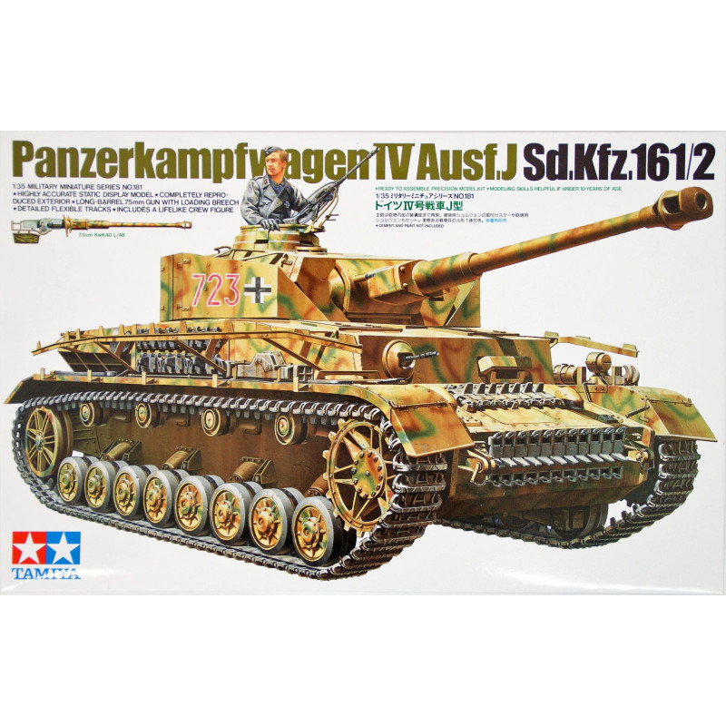 CARRO DE COMBATE SD.KFZ. 161/2 Ausf. J PANZER IV -ESCALA 1/35- TAMIYA 35181 CARRO DE COMBATE SD.KFZ. 161/2 Ausf. J PANZER IV -ESCALA 1/35- TAMIYA 35181