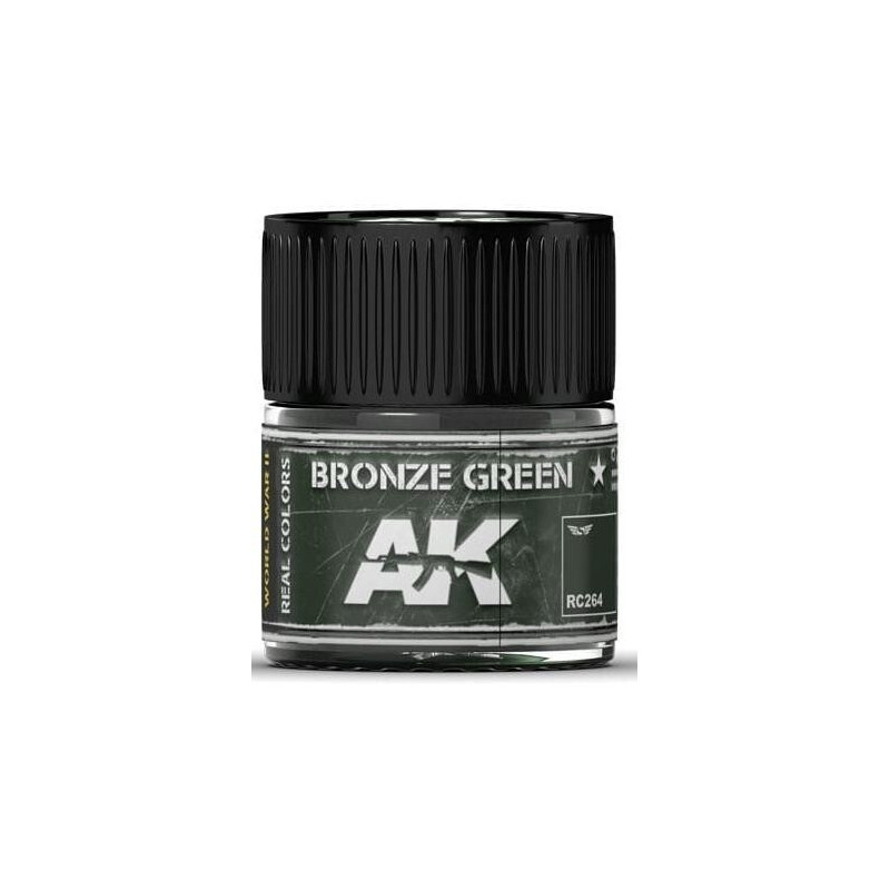 PINTURA REAL COLORS VERDE BRONCE (10 ml) - AK RC264 PINTURA REAL COLORS VERDE BRONCE (10 ml) - AK RC264