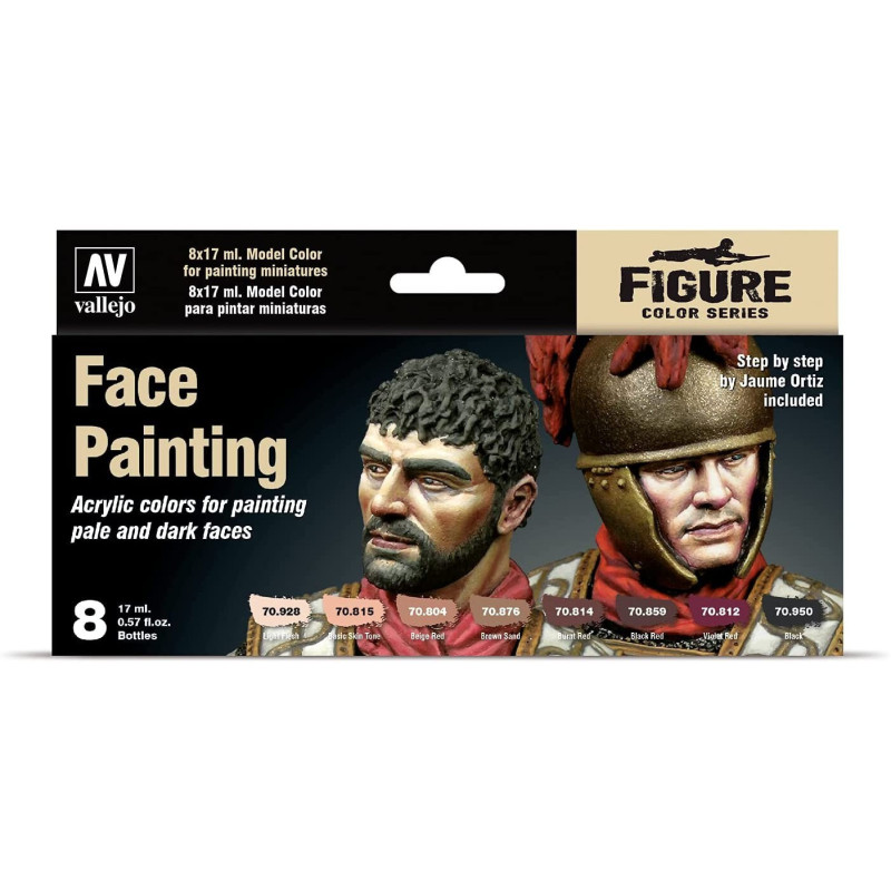 SET PINTURAS MODEL COLOR: PINTADO DE CARAS (8 botes) SET PINTURAS MODEL COLOR: PINTADO DE CARAS (8 botes)