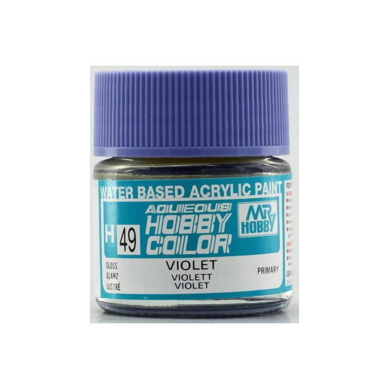 PINTURA AQUEOUS VIOLETA BRILLANTE (10 ml) - Mr Color / Gunze Sangyo H-49 PINTURA AQUEOUS VIOLETA BRILLANTE (10 ml) - Mr Color / Gunze Sangyo H-49