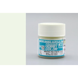 PINTURA AQUEOUS BLANCO FS 17875 BRILLANTE  (10 ml) - Mr Color / Gunze Sangyo H-316 PINTURA AQUEOUS BLANCO FS 17875 BRILLANTE  (10 ml) - Mr Color / Gunze Sangyo H-316