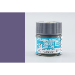 PINTURA AQUEOUS GRIS NEUTRAL SATINADO (10 ml) - Mr Color / Gunze Sangyo H-053