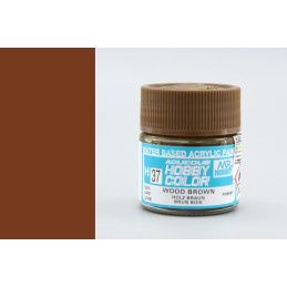 PINTURA AQUEOUS MARRON MADERA  BRILLANTE (10 ml) - Mr Color / Gunze Sangyo H-037