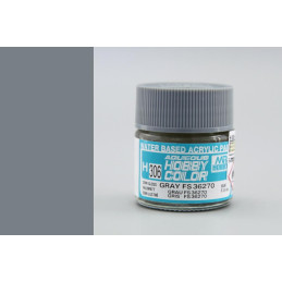 PINTURA AQUEOUS GRIS SATINADO FS 36270 (10 ml) - Mr Color / Gunze Sangyo H-306 PINTURA AQUEOUS GRIS SATINADO FS 36270 (10 ml) - Mr Color / Gunze Sangyo H-306