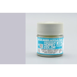 PINTURA AQUEOUS GRIS GAVIOTA CLARO BRILLANTE (10 ml) - Mr Color / Gunze Sangyo H-051 PINTURA AQUEOUS GRIS GAVIOTA CLARO BRILLANTE (10 ml) - Mr Color / Gunze Sangyo H-051