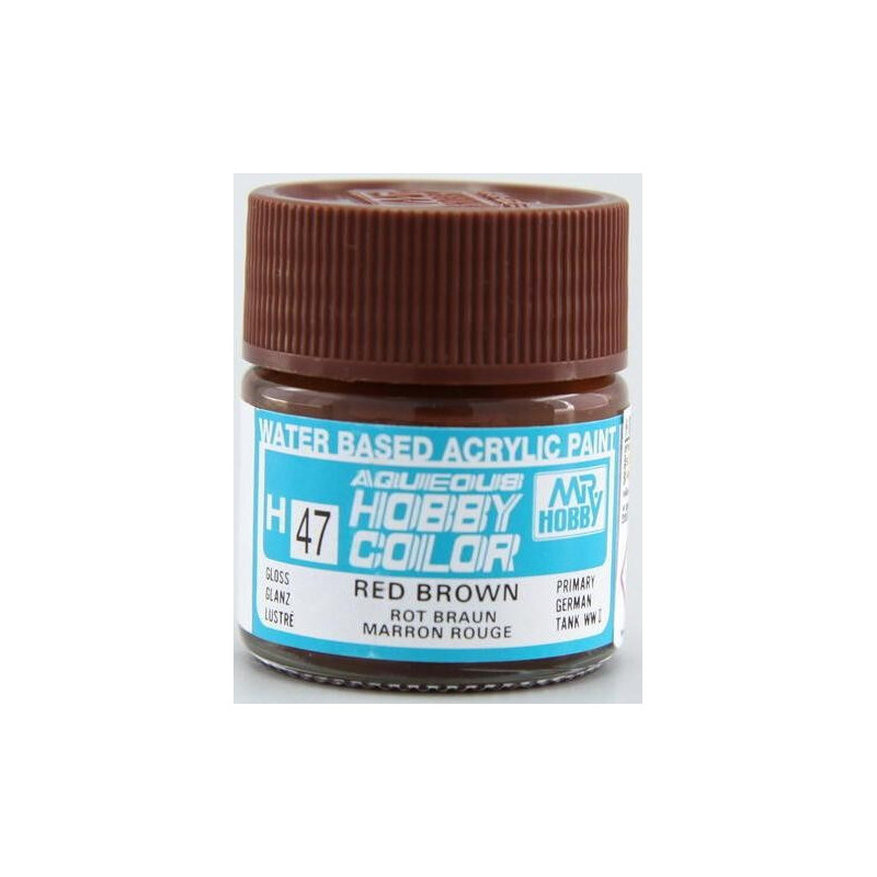 PINTURA AQUEOUS MARRON ROJIZO BRILLANTE (10 ml) - Mr Color / Gunze Sangyo H-47 PINTURA AQUEOUS MARRON ROJIZO BRILLANTE (10 ml) - Mr Color / Gunze Sangyo H-47