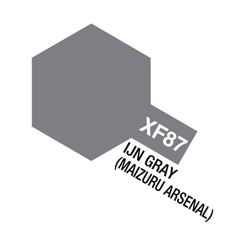 PINTURA ACRILICA GRIS MARINA JAPONESA -Arsenal Maizuru- MATE XF-87 10 ml - Tamiya 81787 PINTURA ACRILICA GRIS MARINA JAPONESA -Arsenal Maizuru- MATE XF-87 10 ml - Tamiya 81787