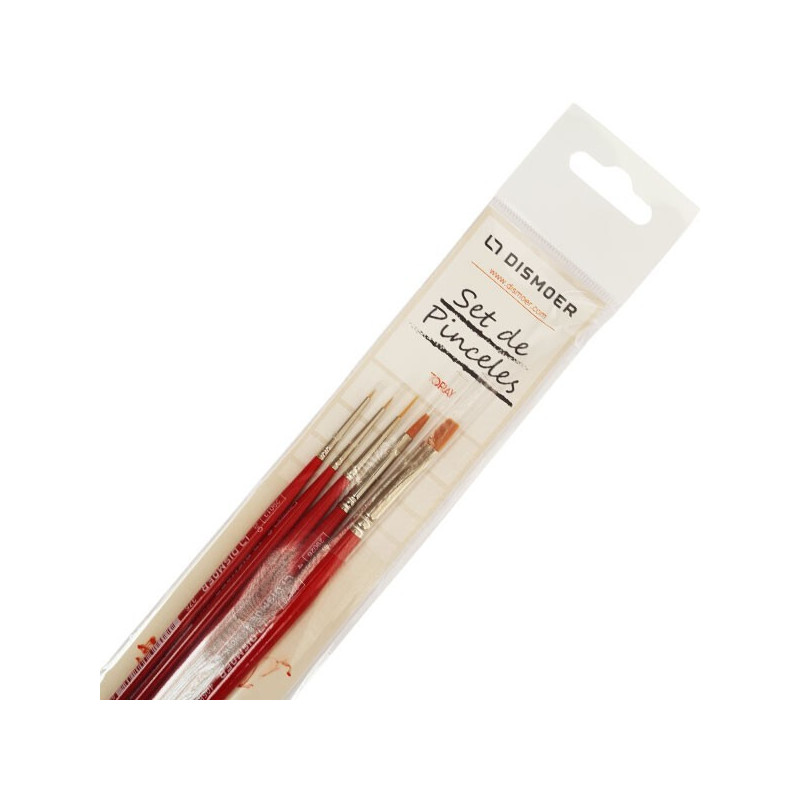 CONJUNTO DE PINCELES TORAY (10/0, 4/0, 1, 4, 8) - Dismoer 29920