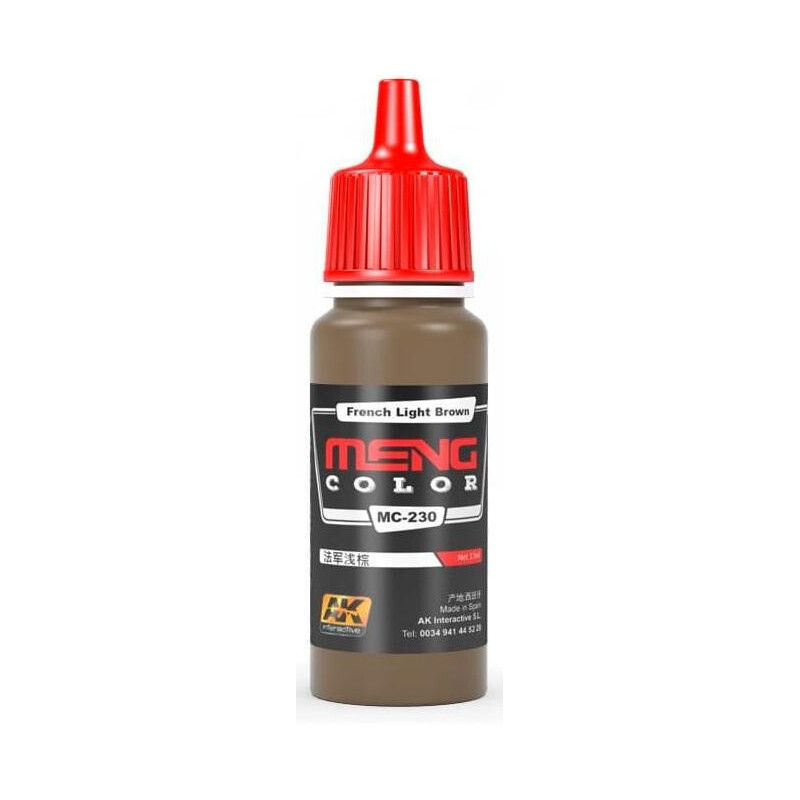 PINTURA ACRILICA MARRON CLARO FRANCES (17 ml) - MENG MC-230 PINTURA ACRILICA MARRON CLARO FRANCES (17 ml) - MENG MC-230