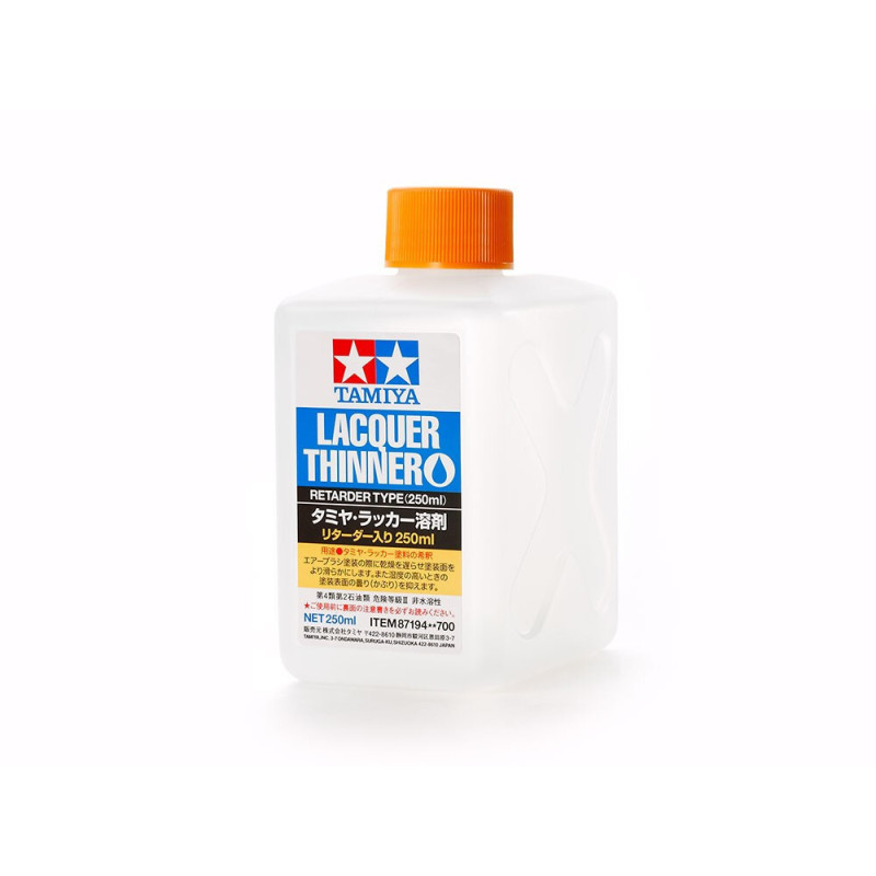LACQUER TUINNER RETARDER 250ML - TAMIYA 87194 LACQUER TUINNER RETARDER 250ML - TAMIYA 87194