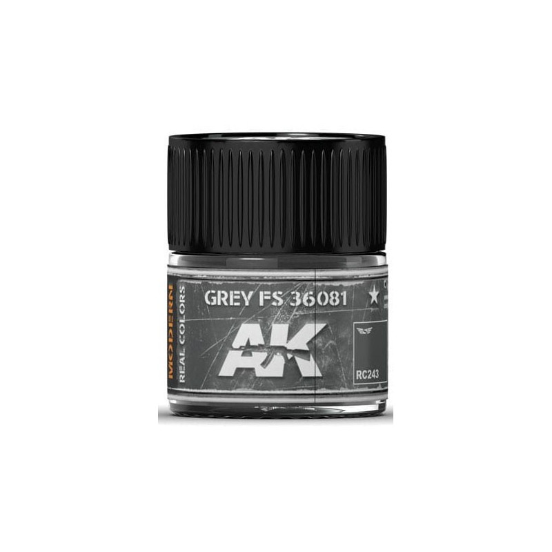 PINTURA REAL COLORS GREY FS36081 (10 ml) - AK Interactive RC243 PINTURA REAL COLORS GREY FS36081 (10 ml) - AK Interactive RC243