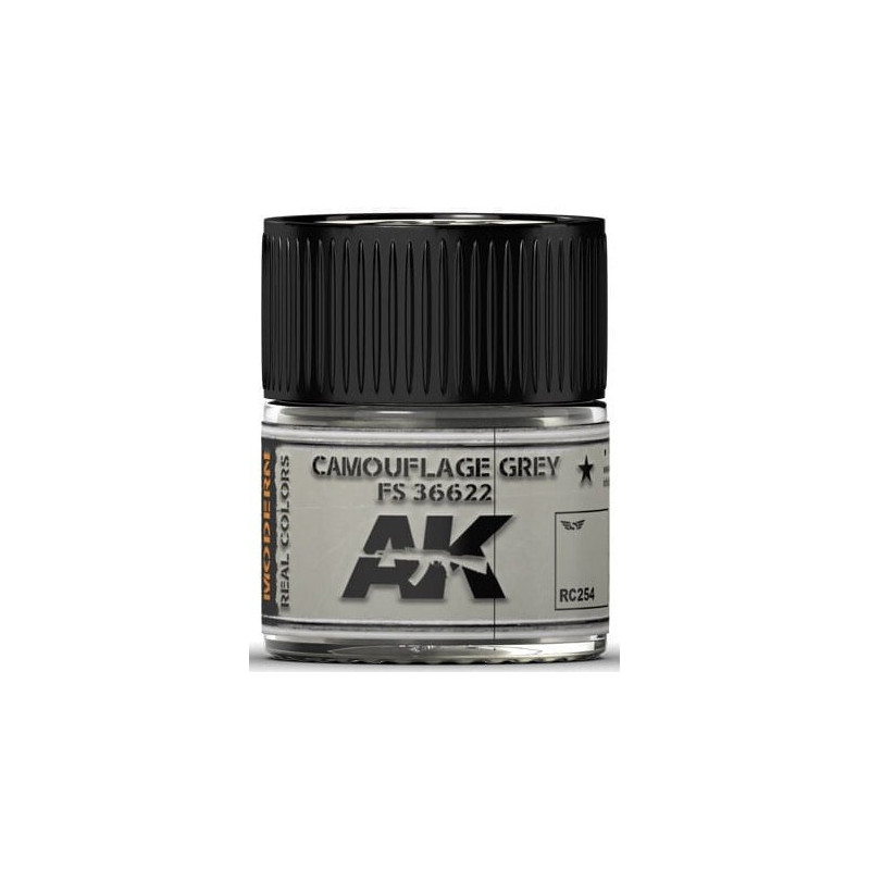 PINTURA REAL COLORS CAMOUFLAGE GREY (10 ml) - AK Interactive RC254 PINTURA REAL COLORS CAMOUFLAGE GREY (10 ml) - AK Interactive RC254