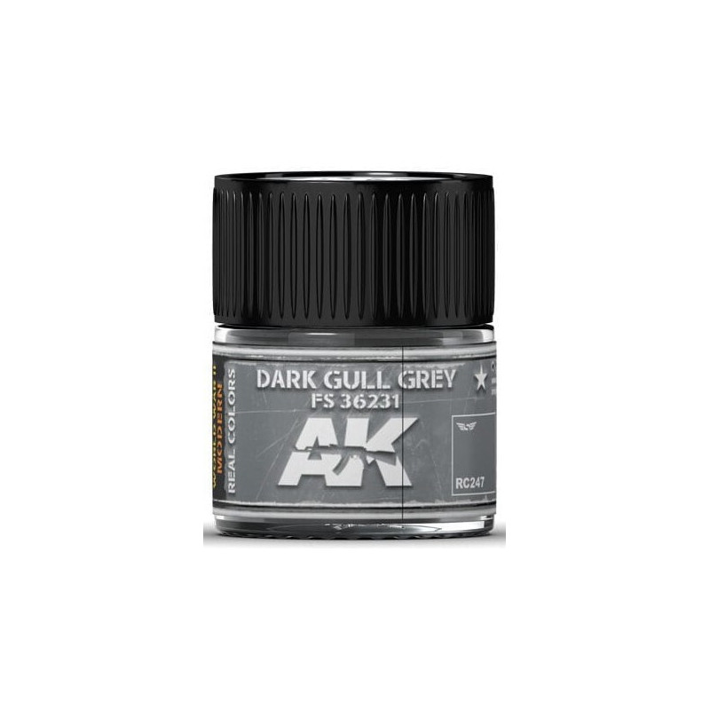 PINTURA REAL COLORS DARK GULL GREY (10 ml) - AK Interactive RC247 PINTURA REAL COLORS DARK GULL GREY (10 ml) - AK Interactive RC247