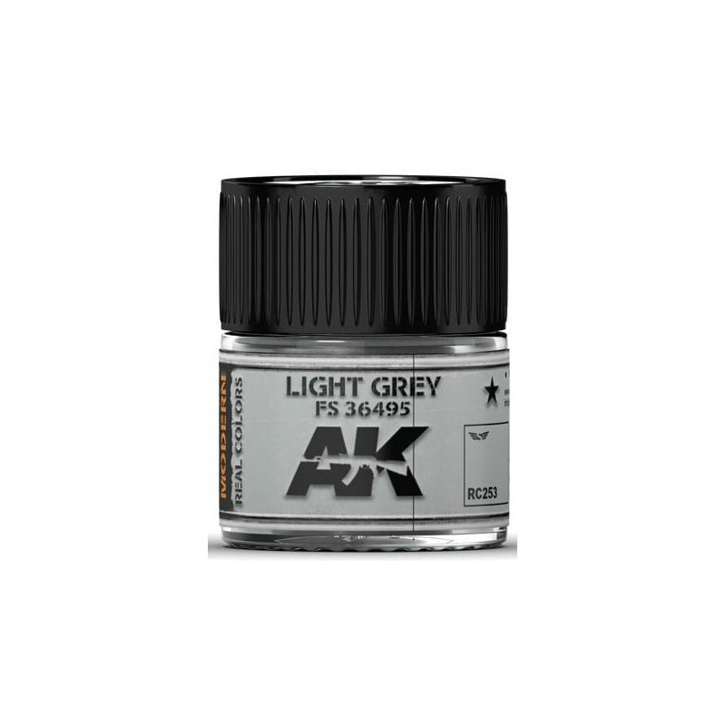 PINTURA REAL COLORS LIGHT GREY FS36495 (10 ml) - AK Interactive RC253 PINTURA REAL COLORS LIGHT GREY FS36495 (10 ml) - AK Interactive RC253