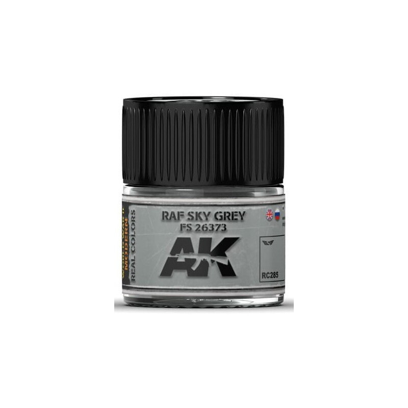 PINTURA REAL COLORS RAF SKY GREY FS26373 (10 ml) - AK Interactive RC285 PINTURA REAL COLORS RAF SKY GREY FS26373 (10 ml) - AK Interactive RC285