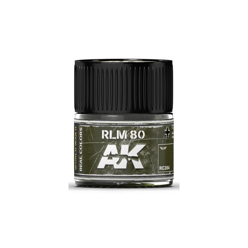 PINTURA REAL COLORS RLM80 (10 ml) - AK Interactive RC284 PINTURA REAL COLORS RLM80 (10 ml) - AK Interactive RC284