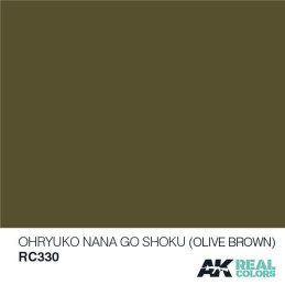 PINTURA REAL COLORS OHRYOKU NANA GO SHOKU - Olive Green (10 ml) - AK RC330 PINTURA REAL COLORS OHRYOKU NANA GO SHOKU - Olive Green (10 ml) - AK RC330