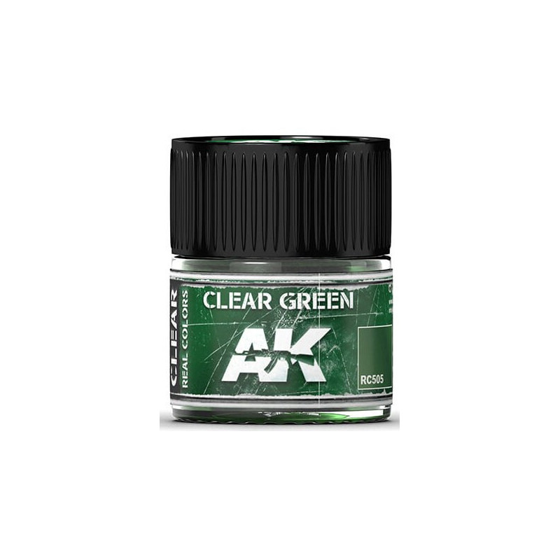 PINTURA REAL COLORS VERDE TRANSPARENTE (10 ml) - AK RC505 PINTURA REAL COLORS VERDE TRANSPARENTE (10 ml) - AK RC505