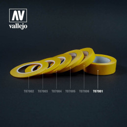 CINTA DE ENMASCARAR 18mm x 18mtrs (1 UNIDAD) VALLEJO T07001
