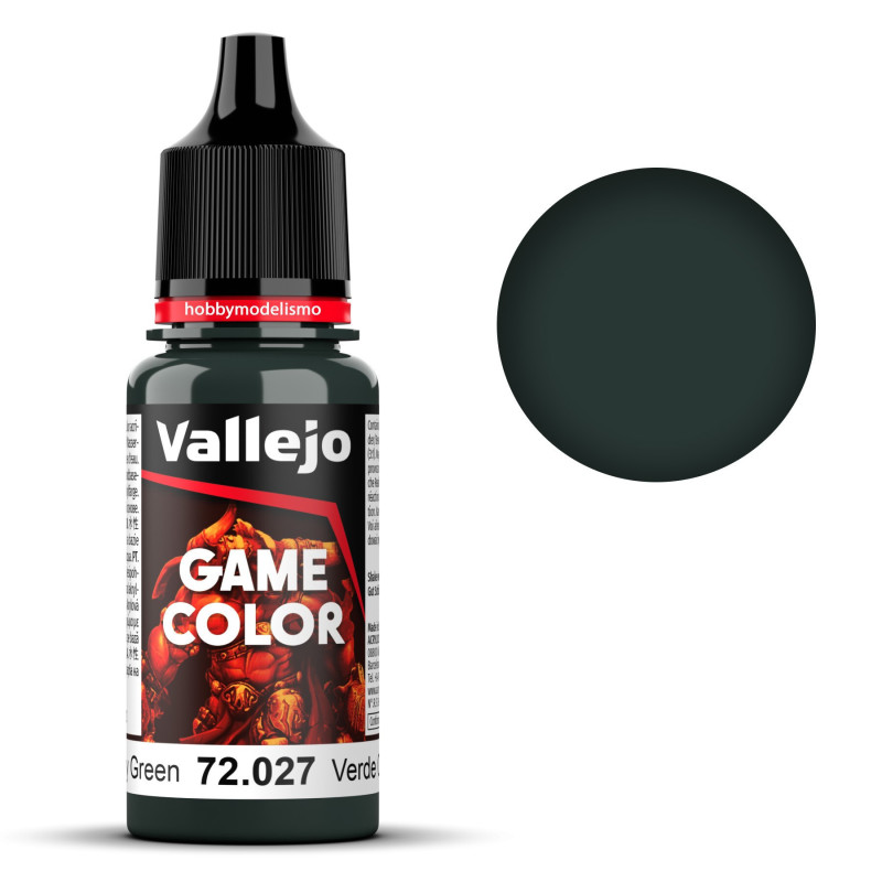 PINTURA ACRILICA VERDE CASPOSO (18 ml)  - Acrilicos Vallejo 72027 PINTURA ACRILICA VERDE CASPOSO (18 ml)  - Acrilicos Vallejo 72027