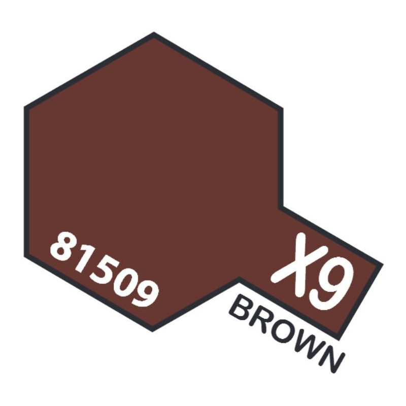 PINTURA ACRILICA MARRON BRILLANTE X-9 (10 ml) PINTURA ACRILICA MARRON BRILLANTE X-9 (10 ml)