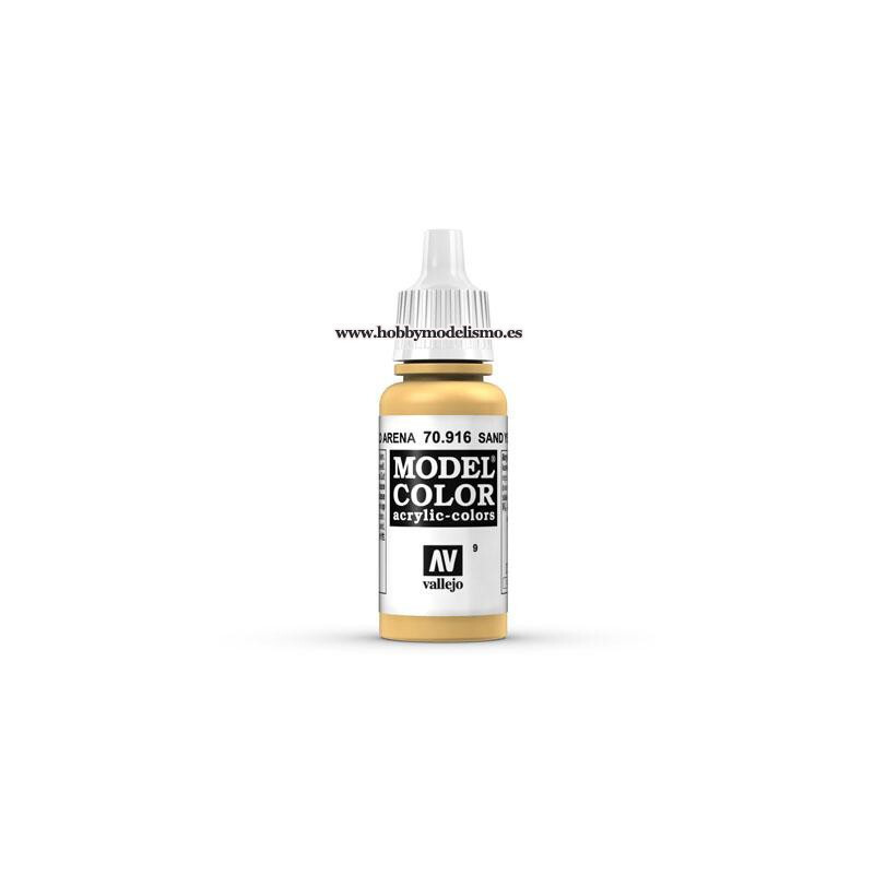 PINTURA ACRILICA AMARILLO ARENA (17 ml) Nº9 FS33696 RAL1002 - VALLEJO PINTURA ACRILICA AMARILLO ARENA (17 ml) Nº9 FS33696 RAL1002 - VALLEJO