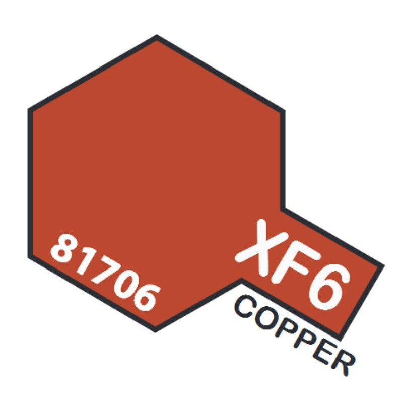PINTURA ACRILICA COBRE METALIZADO MATE XF-6 (10 ml) PINTURA ACRILICA COBRE METALIZADO MATE XF-6 (10 ml)