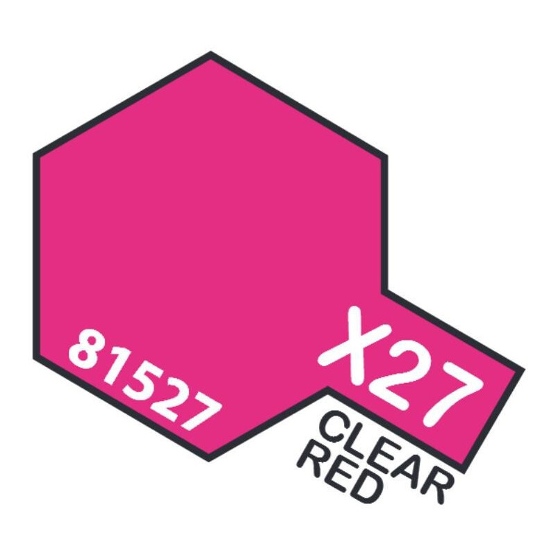 PINTURA ACRILICA ROJO TRANSPARENTE X-27 (10 ml) PINTURA ACRILICA ROJO TRANSPARENTE X-27 (10 ml)