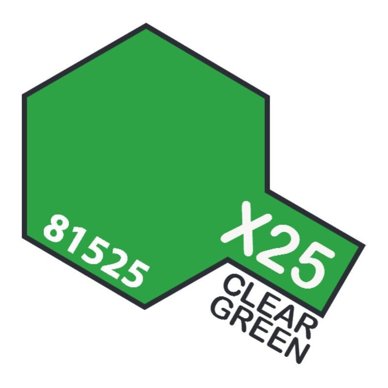 PINTURA ACRILICA VERDE TRANSPARENTE X-25 (10 ml) PINTURA ACRILICA VERDE TRANSPARENTE X-25 (10 ml)