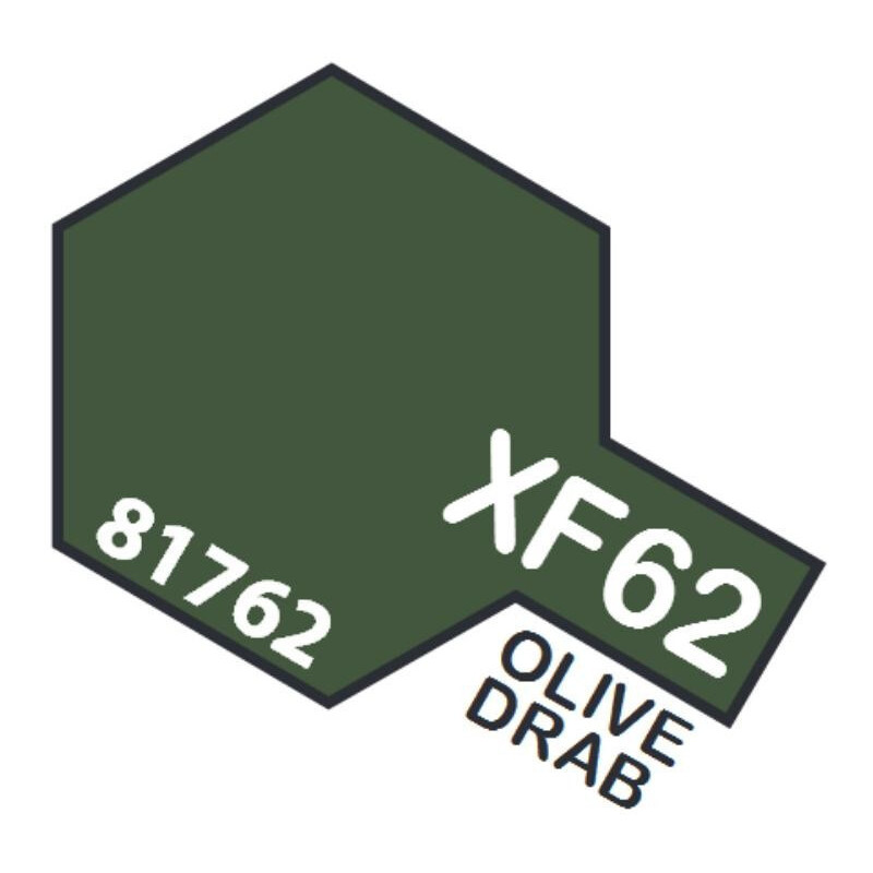 PINTURA ACRILICA VERDE OLIVA MATE XF-62 (10 ml) PINTURA ACRILICA VERDE OLIVA MATE XF-62 (10 ml)