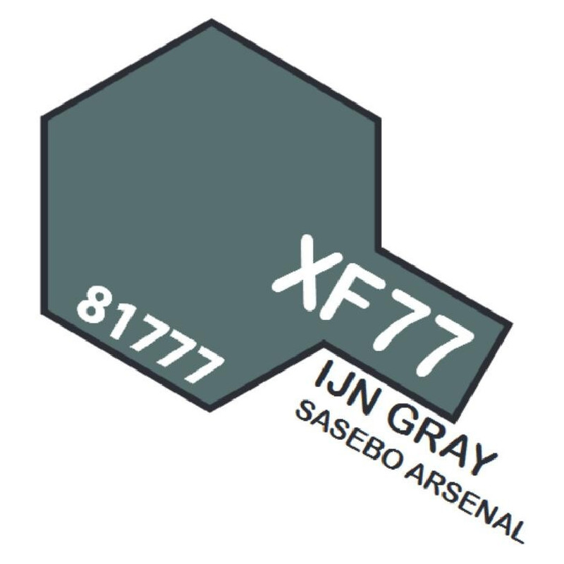 PINTURA ACRILICA GRIS IJN MATE XF-77 (10 ml) PINTURA ACRILICA GRIS IJN MATE XF-77 (10 ml)